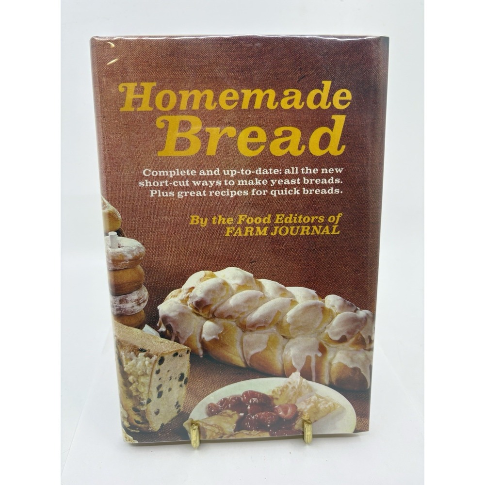 1969 Farm Journal Homemade BREAD Cookbook Best Recipes Rolls Bun Biscuits Scones